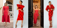 Vestidos y looks de invitada con el rojo como protagonista: la gran tendencia primavera/verano ‘made in Spain’