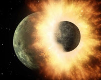 El choque de la Tierra con otro planeta creó la Luna