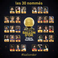 Ramos e Isco, únicos españoles candidatos al Balón de Oro en una lista con 14 jugadores de LaLiga