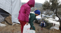 El campo que acoge a los refugiados de Moria, en Lesbos, no reúne las condiciones para afrontar el invierno