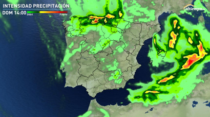 Descenso de temperaturas y precipitaciones para el 10 - N