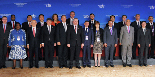 Los ministros de empleo del G20 en Moscú. / Foto: g20.org