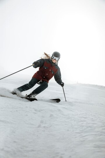 Esquiadoren pista de esquí