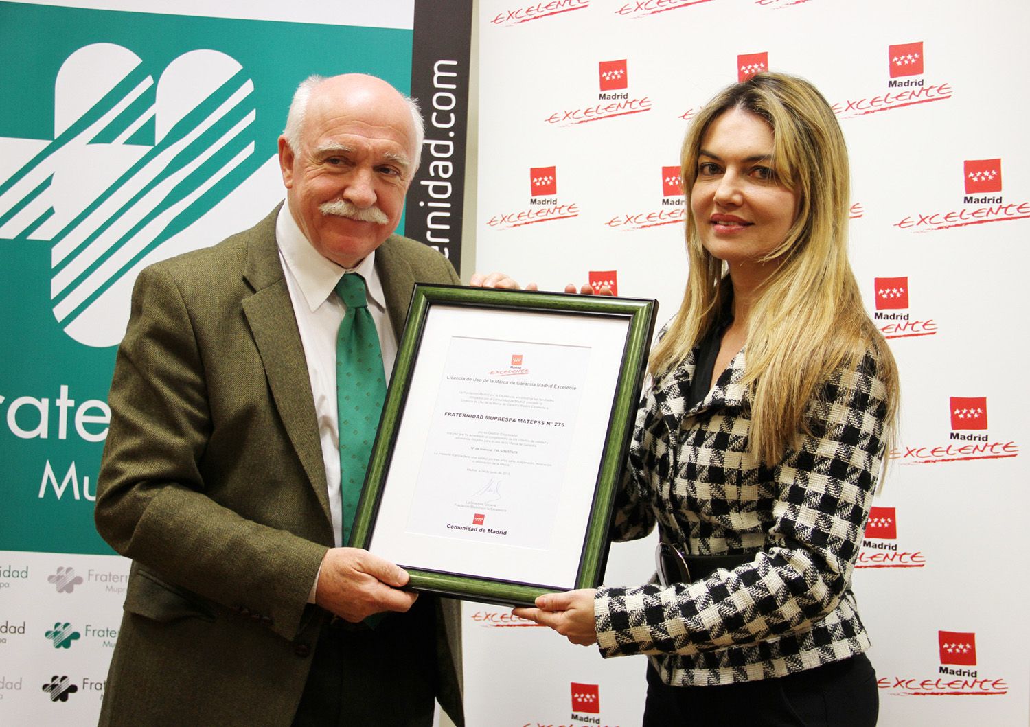 La Mutua Fraternidad-Muprespa recibe el sello Madrid Excelente