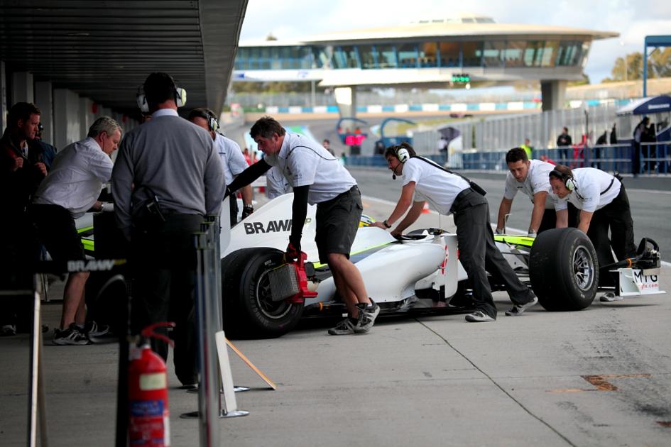 El equipo Brawn GP en acción (Jesús Mendoza ©)