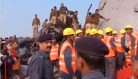 Al menos 116 los muertosen un accidente ferroviario en India