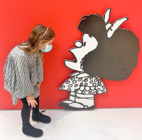 La exposición de Mafalda supera ya los 8.000 visitantes
