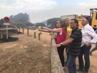 El incendio de Moguer llega al Espacio Natural de Doñana