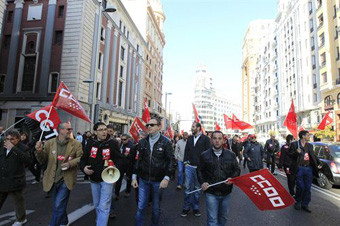 Toxo y Méndez amenazan con acrecentar las movilizaciones si el Gobierno no modifica la reforma
