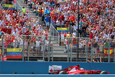 Fernando Alonso en Valencia 2012