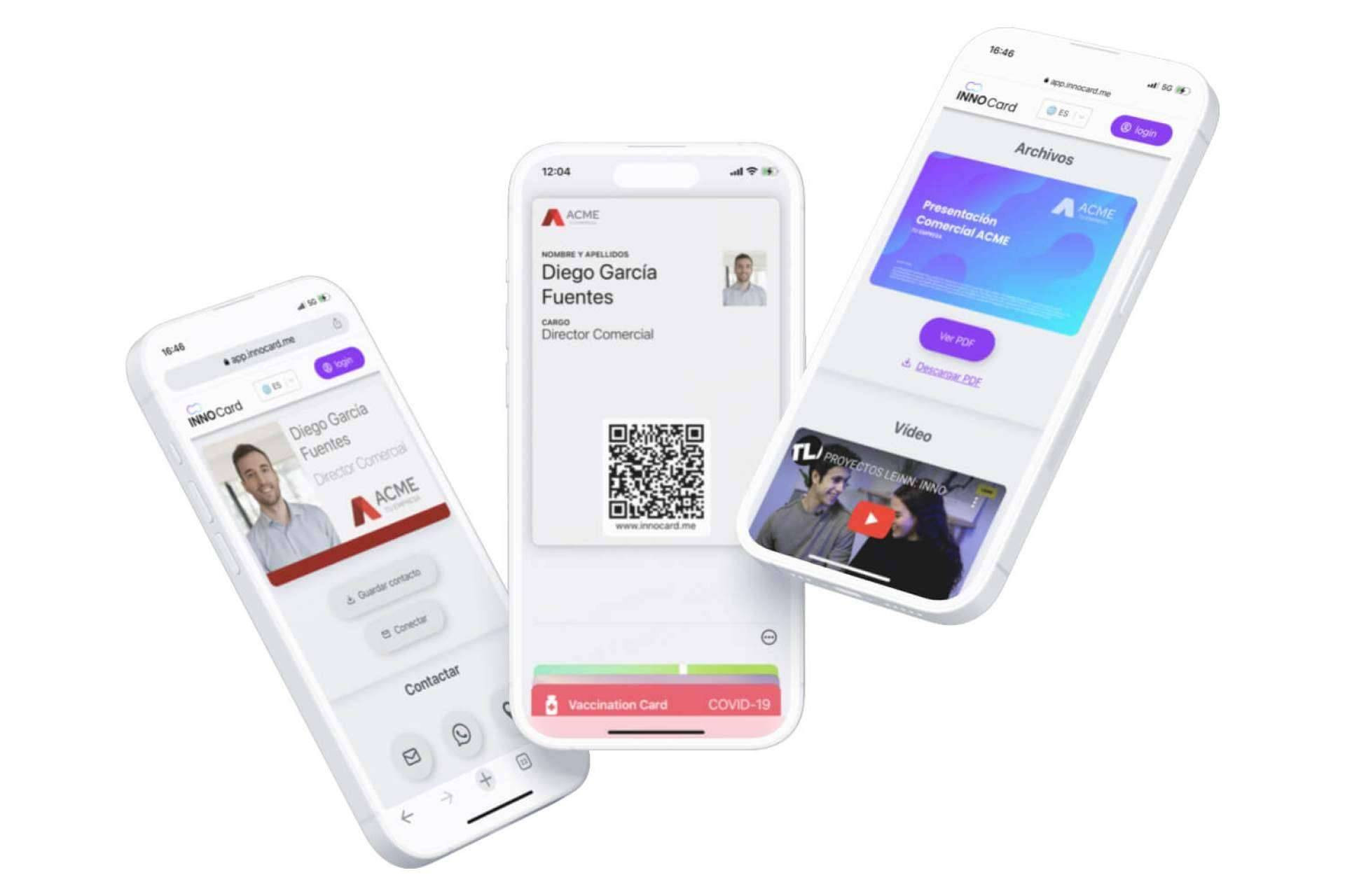  La alternativa para compartir la tarjeta digital desde la wallet del móvil es INNOCard 