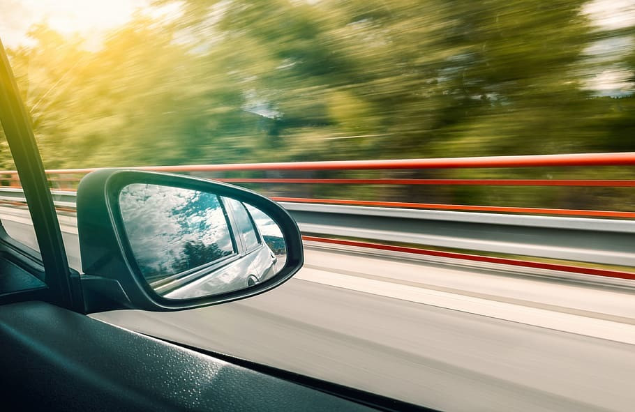 Blur car drive expressway