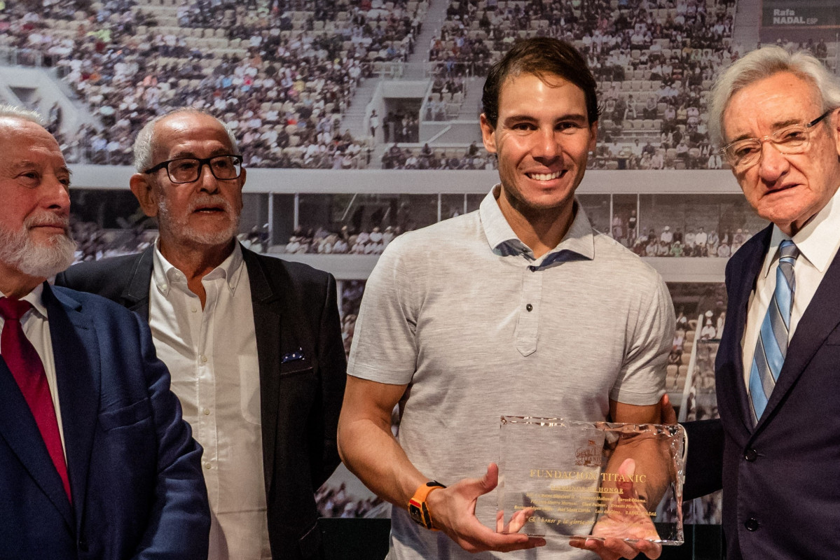 Foto Enrique López Veiga, Jesús Ferreiro, Rafa Nadal y Luis del Olmo