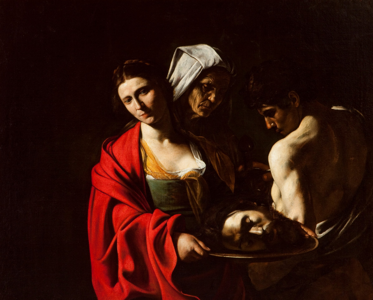 Cuadro 'Salomé con la cabeza del Bautista' de Caravaggio