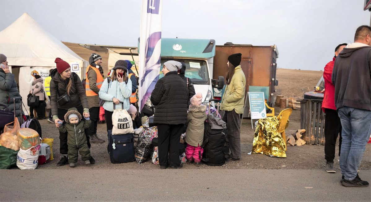 Aldeas Infantiles SOS brinda ayuda humanitaria en el paso fronterizo de Hrebenne, Polonia