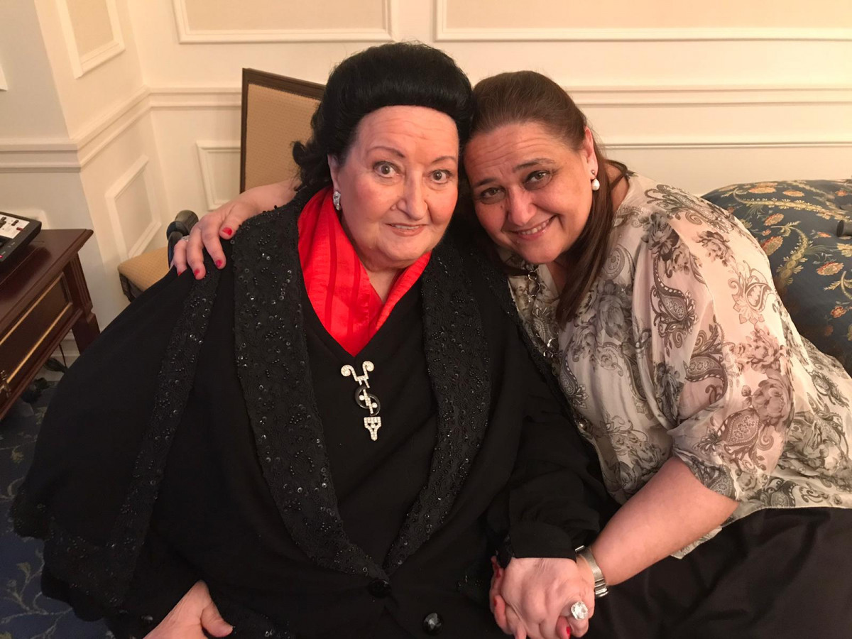 MONTSERRAT CABALLE Y MONTSE CABALLE EN EL 85 CUMPLEAÑOS DE MONTSERRAT CABALLÉ EN KIEV 2018