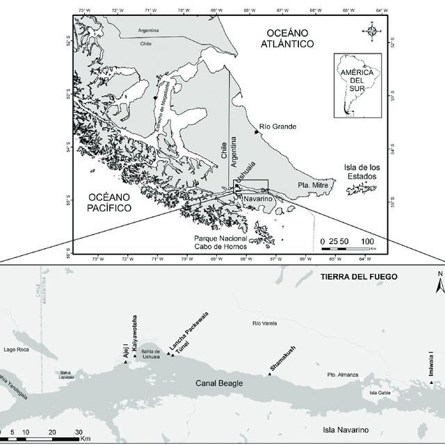 Canal Beagle Mapa