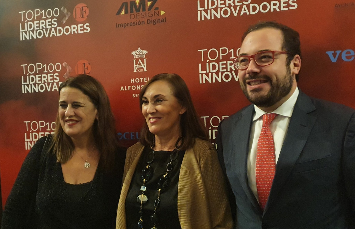 Derecha a Izquierda, Sonia Gaya 1t de Alcalde de Sevilla, Clara Sanz SG FP Gobierno de España y Miguel Escassi Google