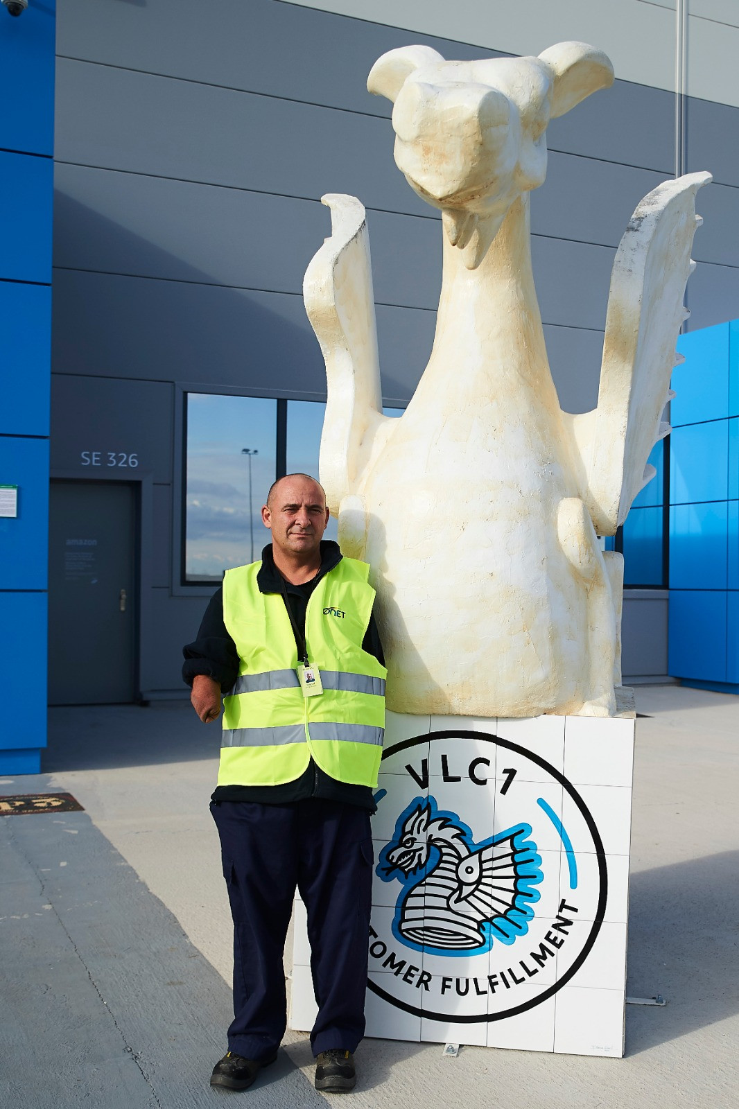 Daniel Vidal  En su centro de trabajo