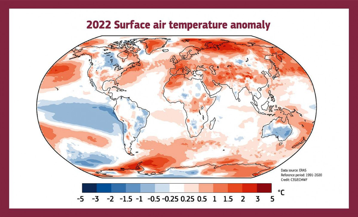 Récords de temperaturas altas y emisiones en 2022
