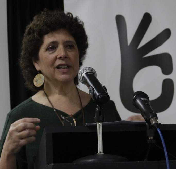 Nuria Suárez, portavoz de Recortes Cero y candidata a las primarias para las elecciones europeas