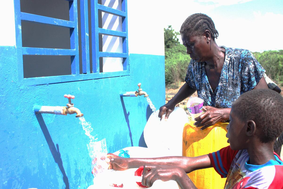 Acceso a agua proporcionado por World Vision en Haití