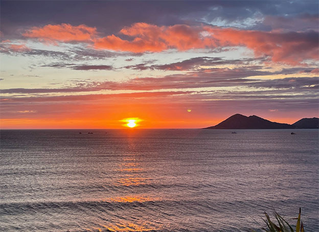 Fotografu00eda ocaso playa Arnela Porto do Son