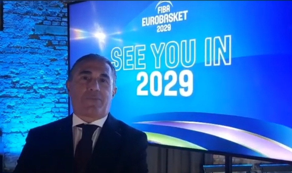 Sergio Scariolo en la presentación de la candidatura