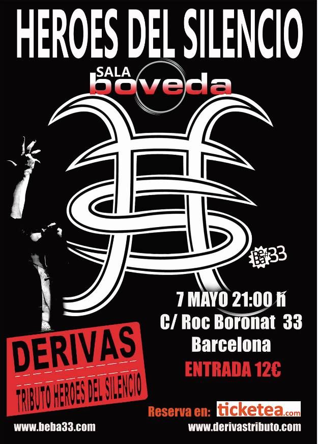 Tributo a Heroes del Silencio este 7 de mayo en Barcelona
