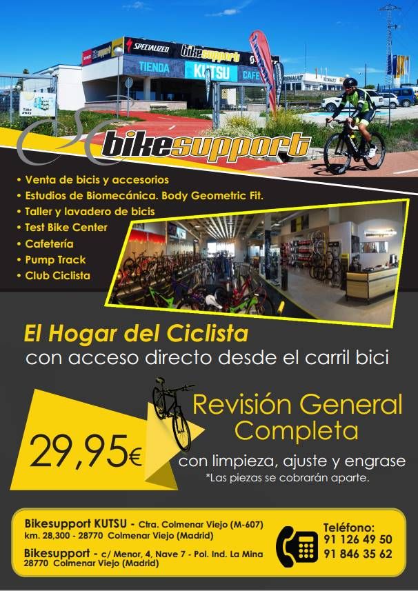 Bikesupport, tiendas de bicicletas y accesorios en Colmenar Viejo (Madrid)