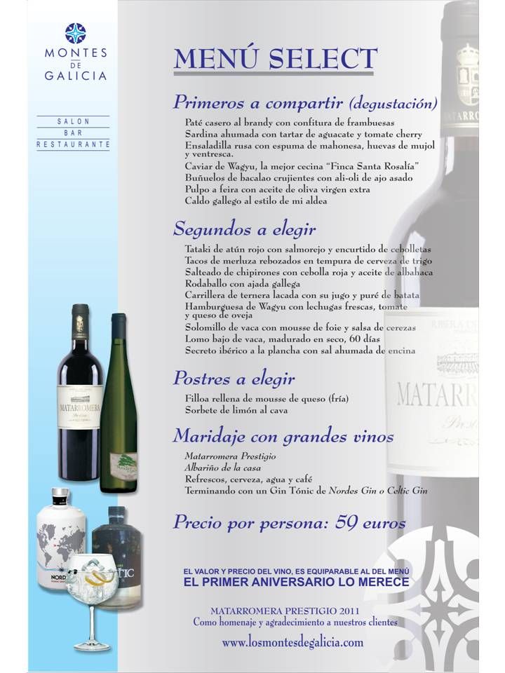Celebra noviembre con Montes de Galicia y Matarromera