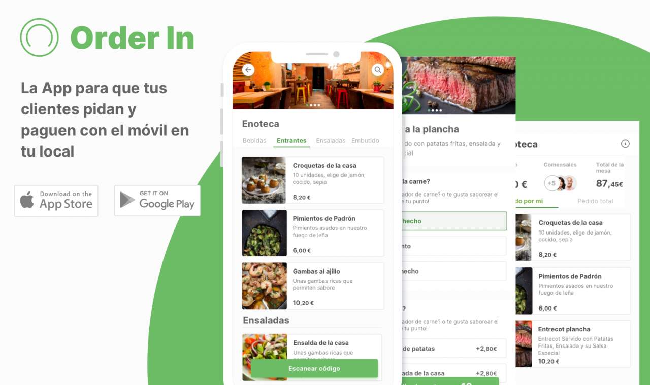 Order In: La app española para pedir y pagar dentro de los restaurantes