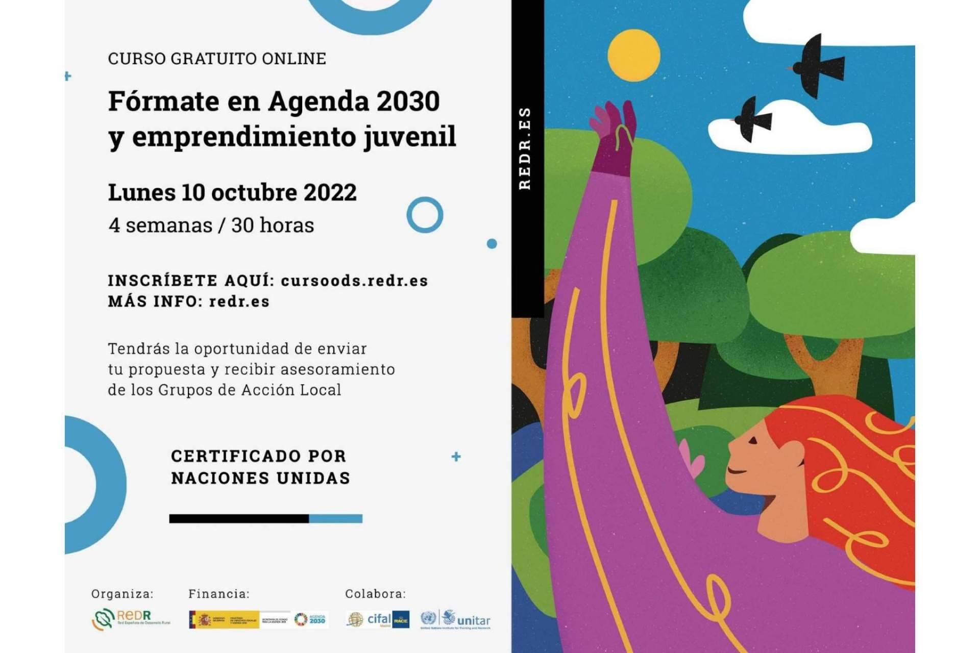 La Red Española de Desarrollo Rural | REDR impulsa el emprendimiento juvenil y la Agenda 2030 en el medio rural con el lanzamiento de un nuevo programa formativo online certificado por Naciones Unidas