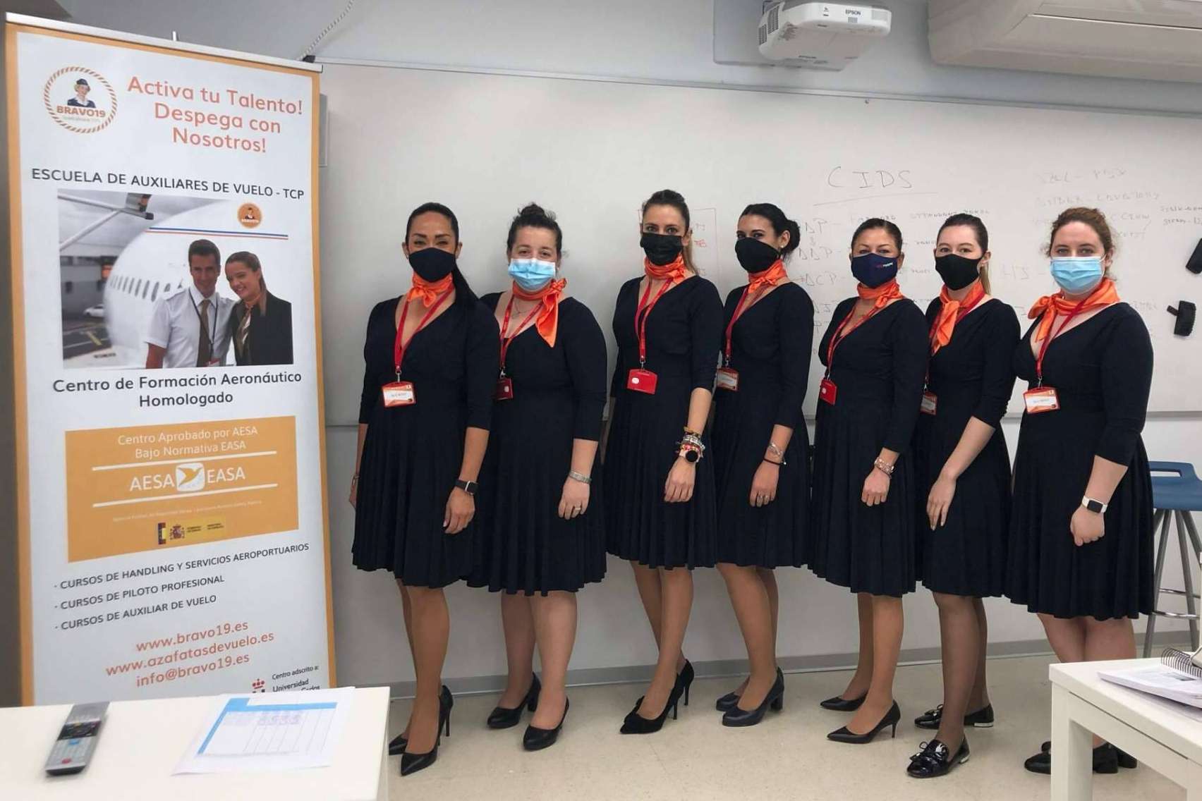 Formación en Madrid con BRAVO19 ¿Cómo obtener el título de auxiliar de vuelo?