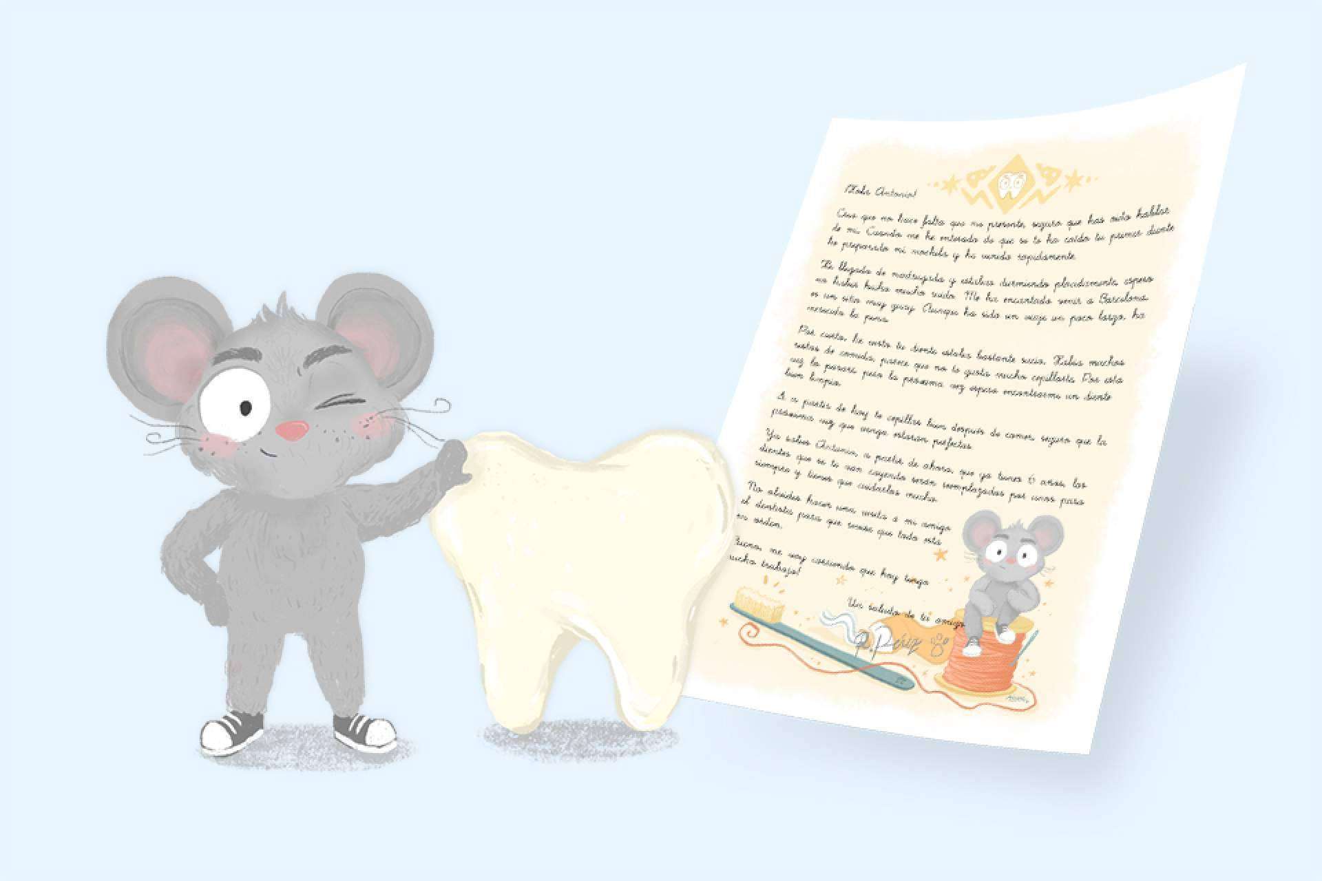 Carta personalizada del Ratoncito Pérez, la forma de mantener la ilusión y la fantasía en los niños que están perdiendo los dientes