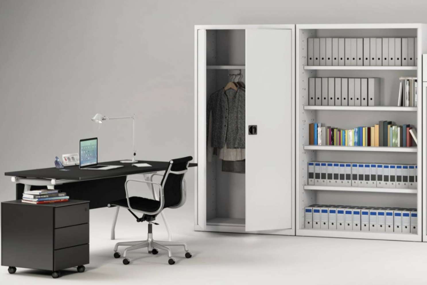 Variedad de armarios metálicos en la empresa de mobiliario de oficina OfficeDeco