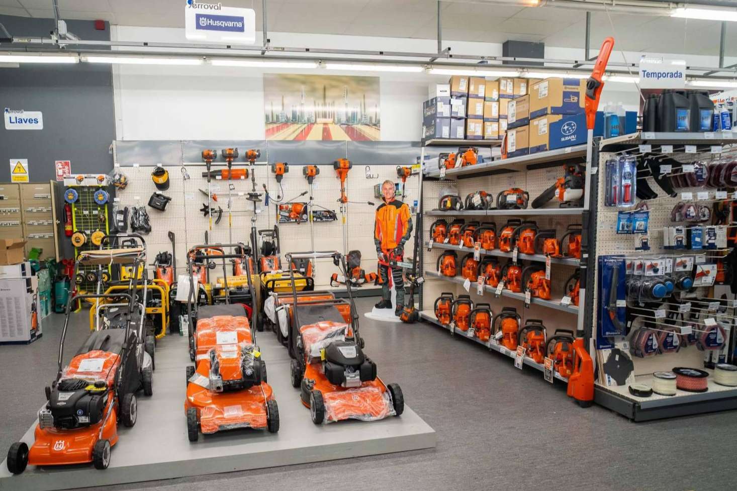 Ferretería Ferroval, el distribuidor oficial de la marca Husqvarna en Val Do Dubra
