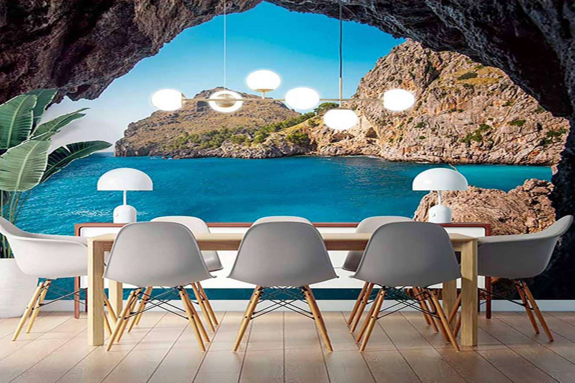 Decoración con papel pintado de la mano de Imprimarte