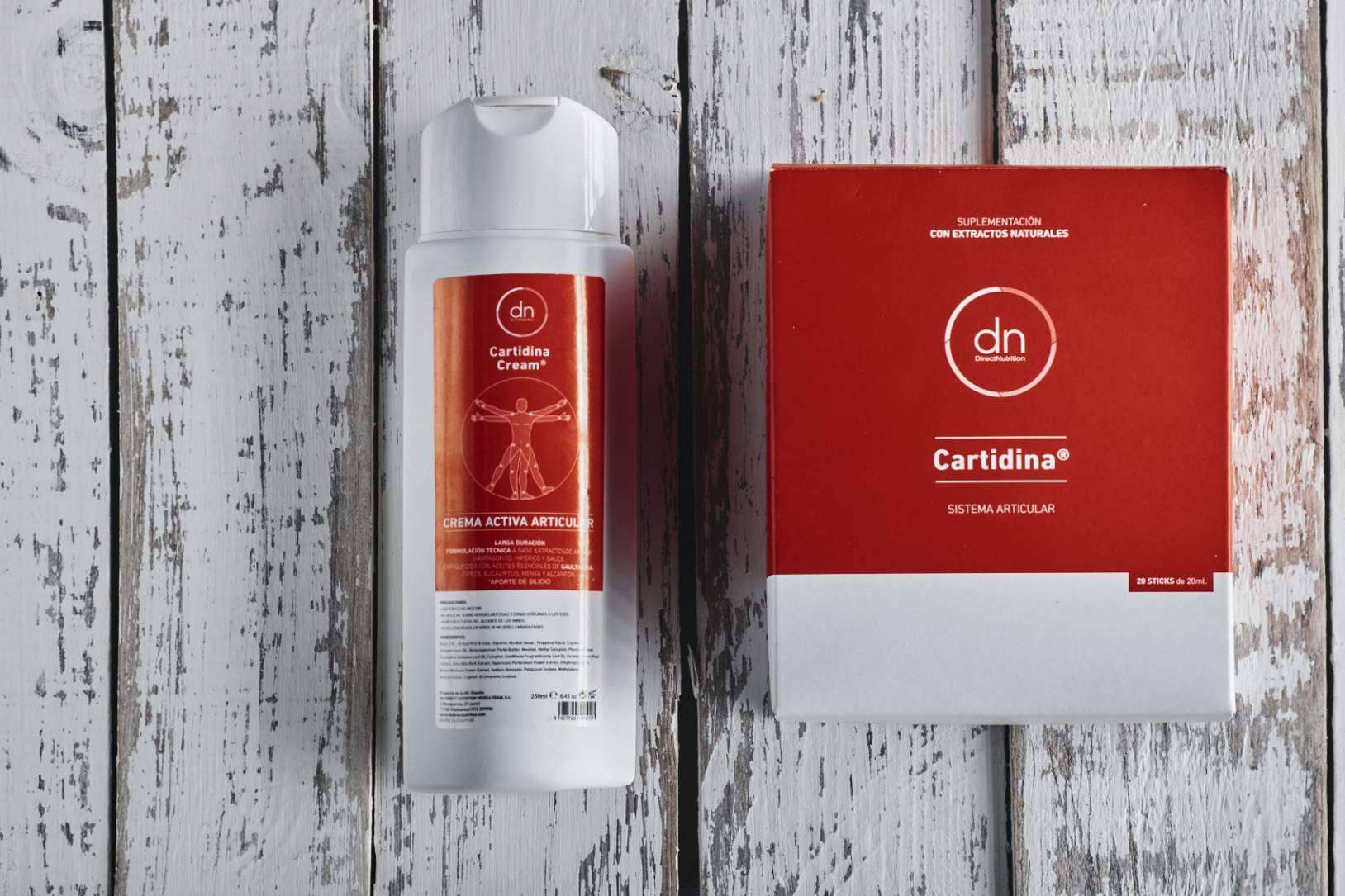 Protección articular y antiinflamatoria con la cartidina de Direct Nutrition