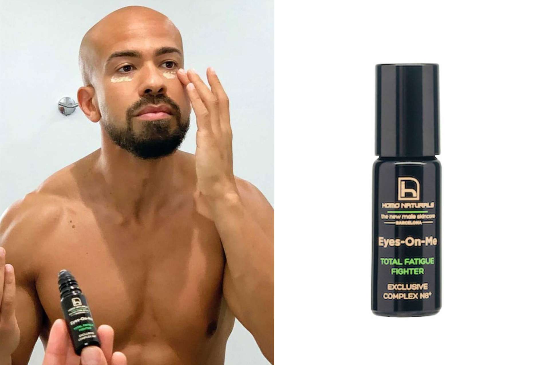 Los hombres también pueden olvidarse de las ojeras de la mano de Homo Naturals