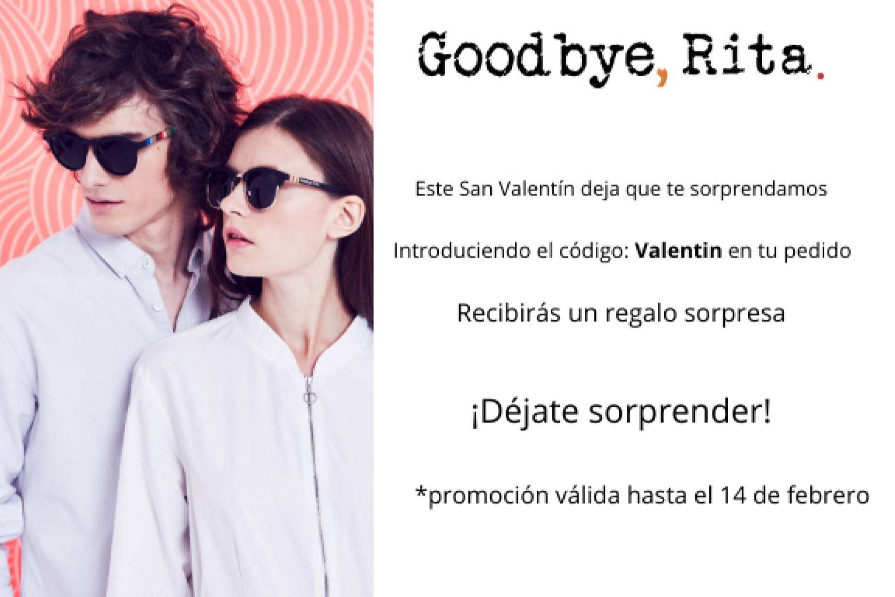 Sorprender a la pareja en San Valentín con la nueva línea de gafas de sol de Goodbye, Rita