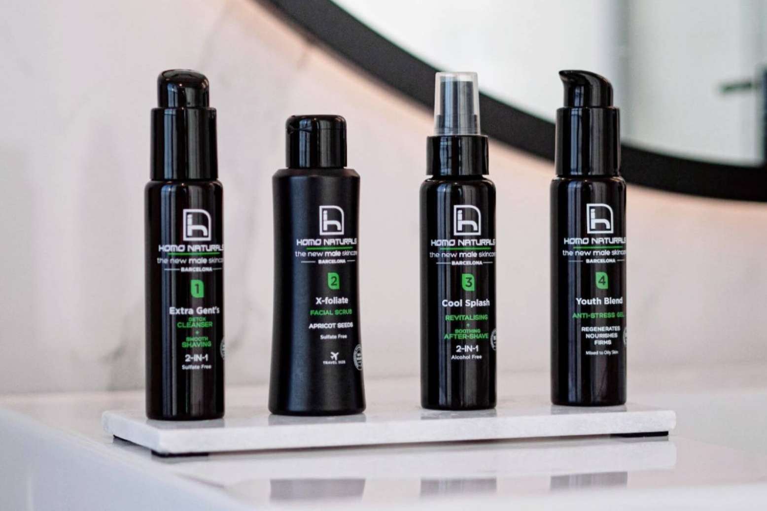 Cosmética masculina con Homo Naturals, cuidado específico y 100% natural para la piel