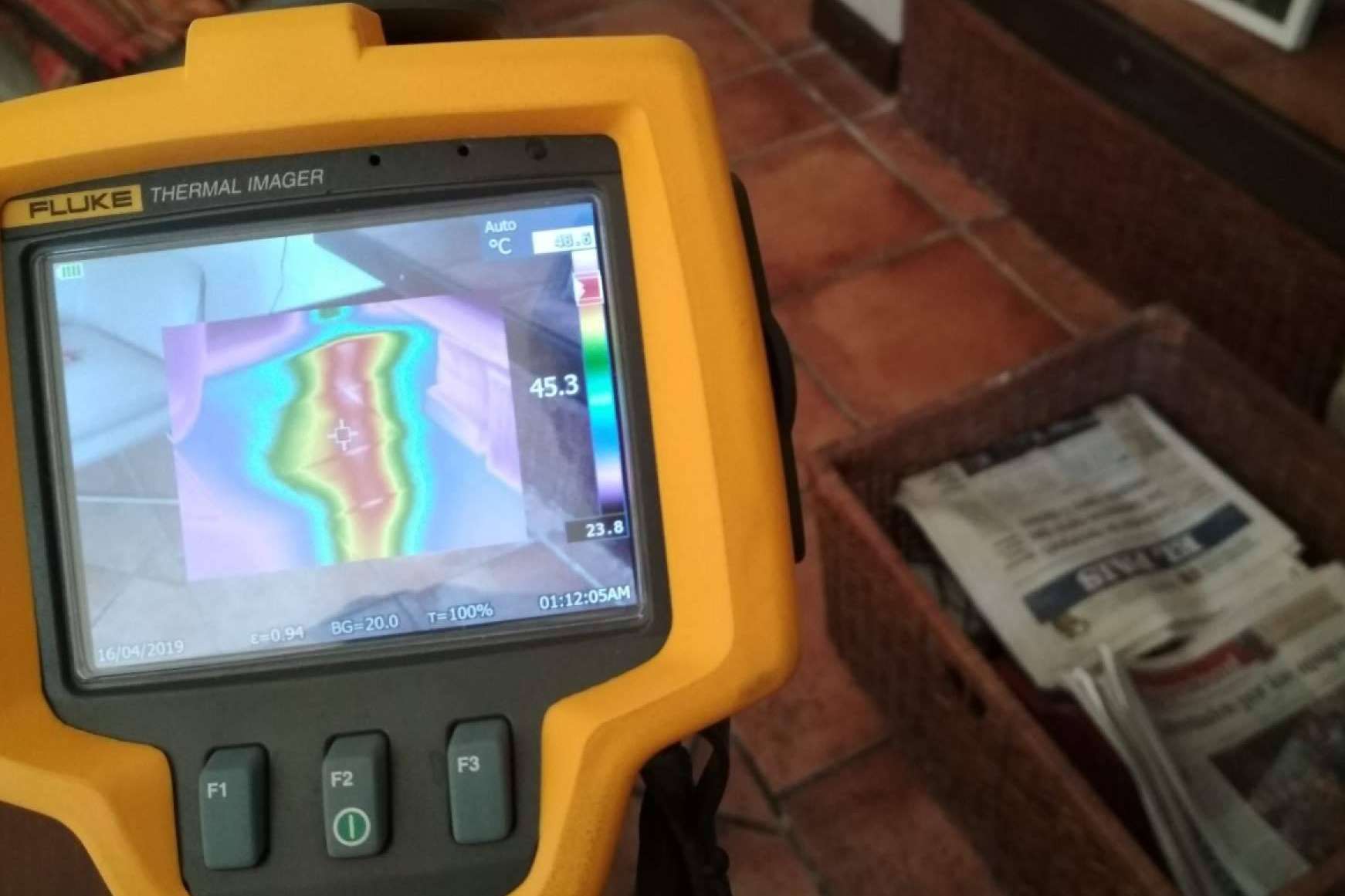 Detección de fugas de agua con cámara termográfica de la mano de Telefuga