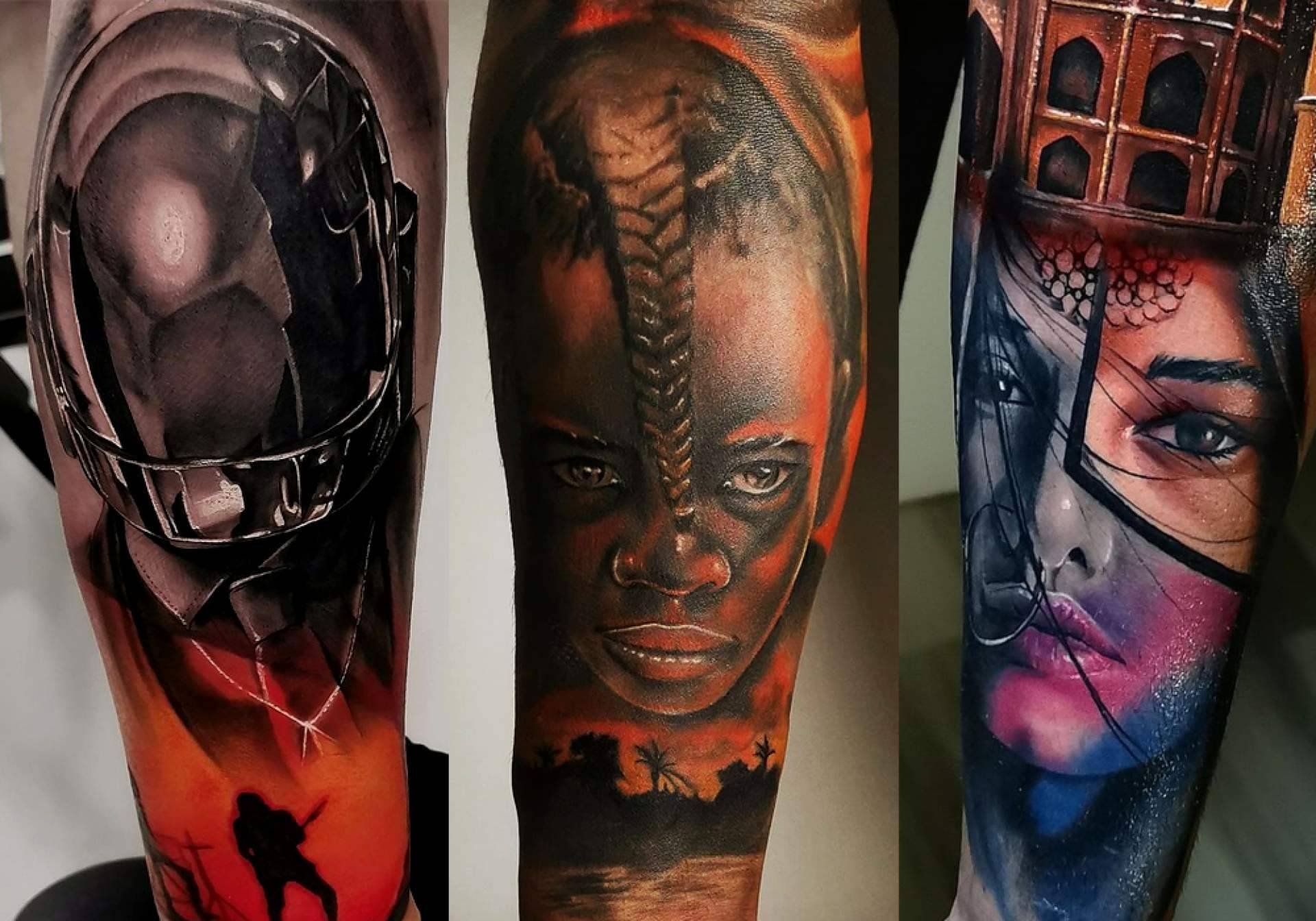 Tatuajes de retrato en Barcelona por el estudio Steel of Doom