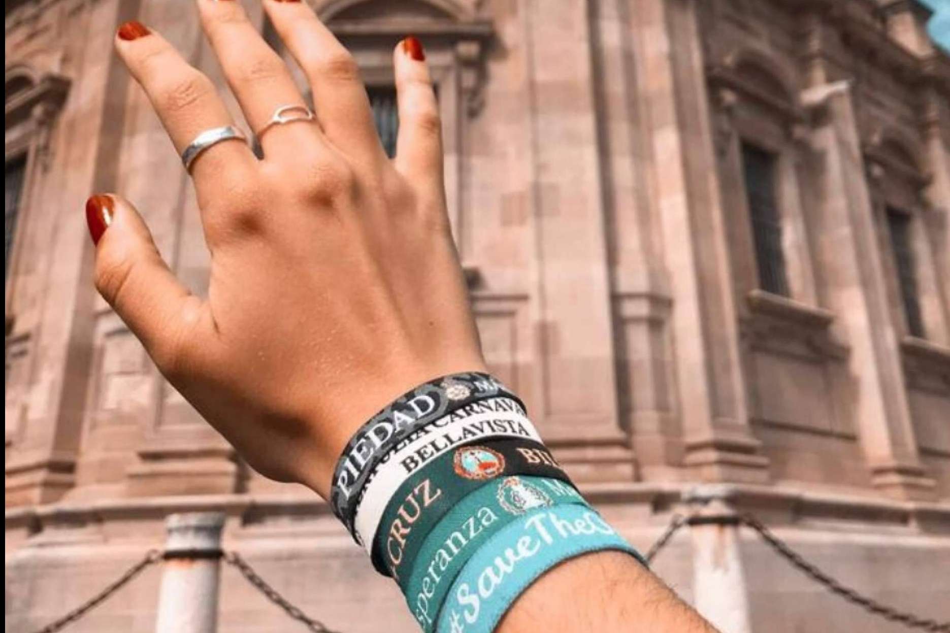 Pulsera de tela Que todos sean uno