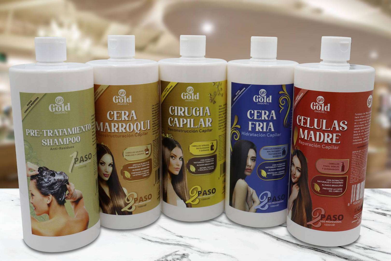 Todos los beneficios que aportan los diferentes productos de Gold DIAMOND para el cuidado del cabello