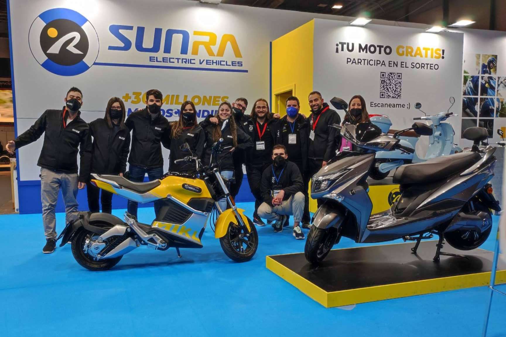 SUNRA figura como una de las marcas líderes en movilidad eléctrica y arrasa en la celebración de Vive la Moto