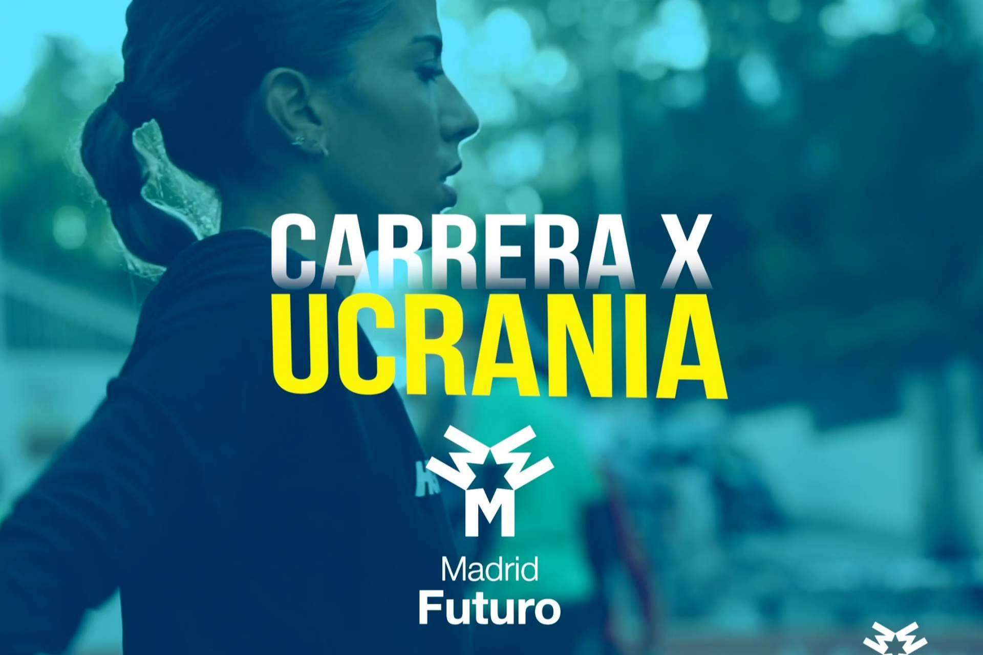 ‘Madrid Futuro x Ucrania’. La capital se tiñe con la bandera ucraniana en 5km de marcha por la paz