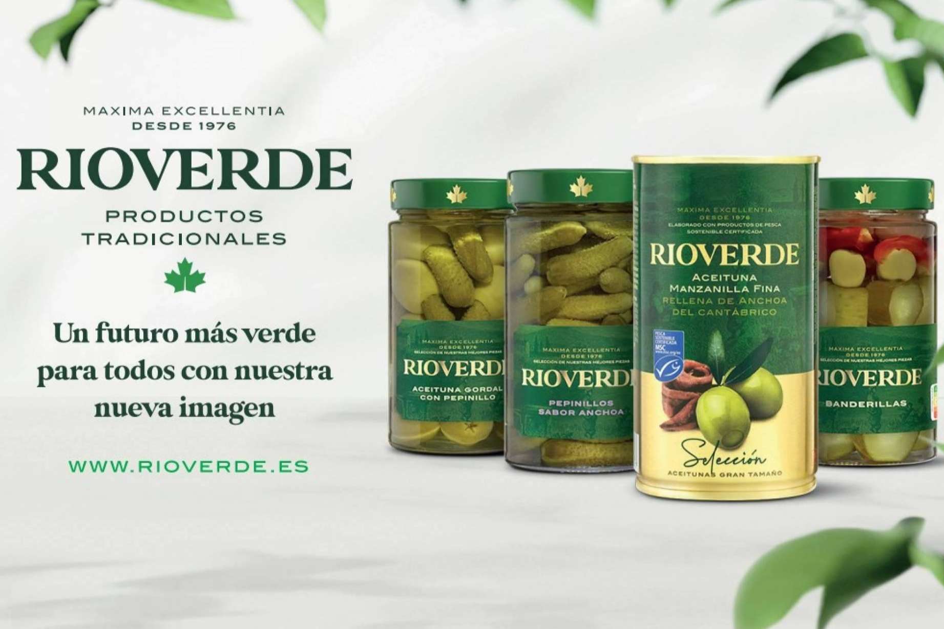 La empresa de encurtidos Rioverde se moderniza tras 45 años de historia con un cambio de imagen y un restyling