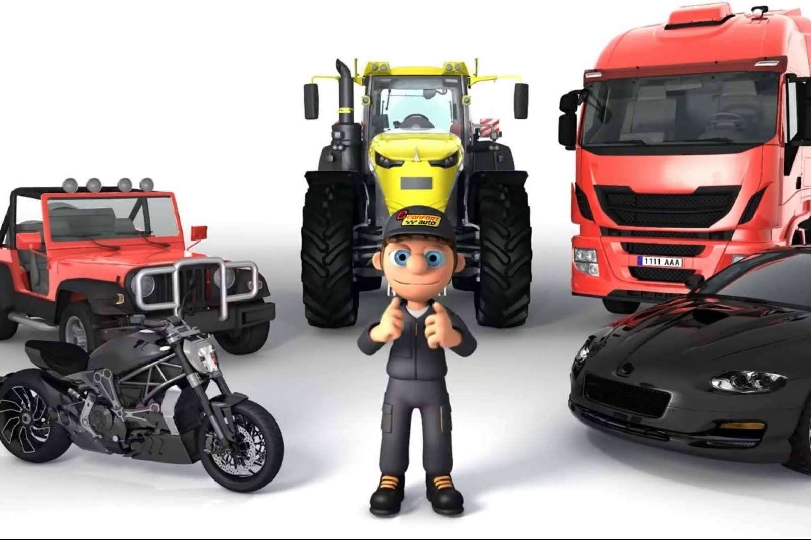 NICO, el personaje de Confortauto ahora en 3D ha ganado una gran fama en las redes sociales